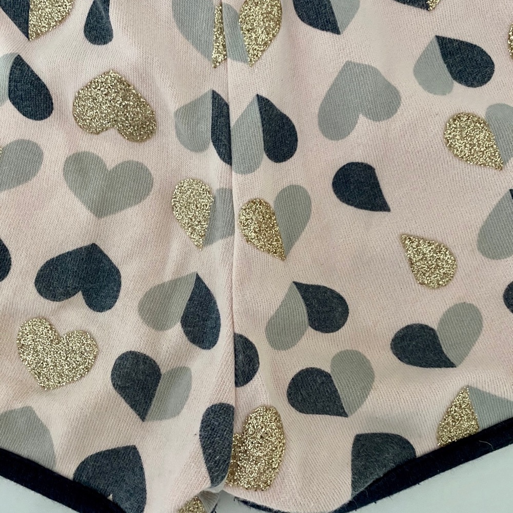 ❤️Crewcuts❤️Heart Shorts Soft Pink - Picture 3 of 4
